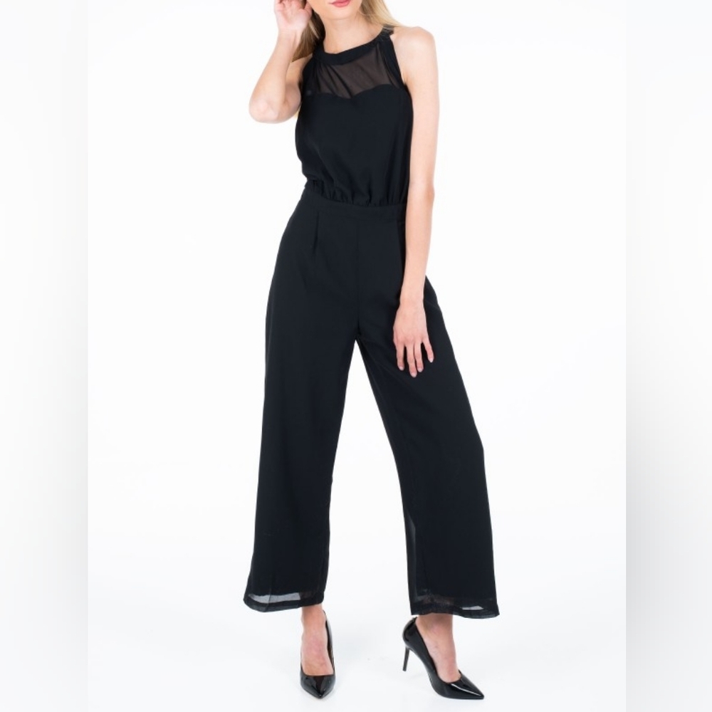 Molly Bracken black sleeveless jumpsuit size medium
